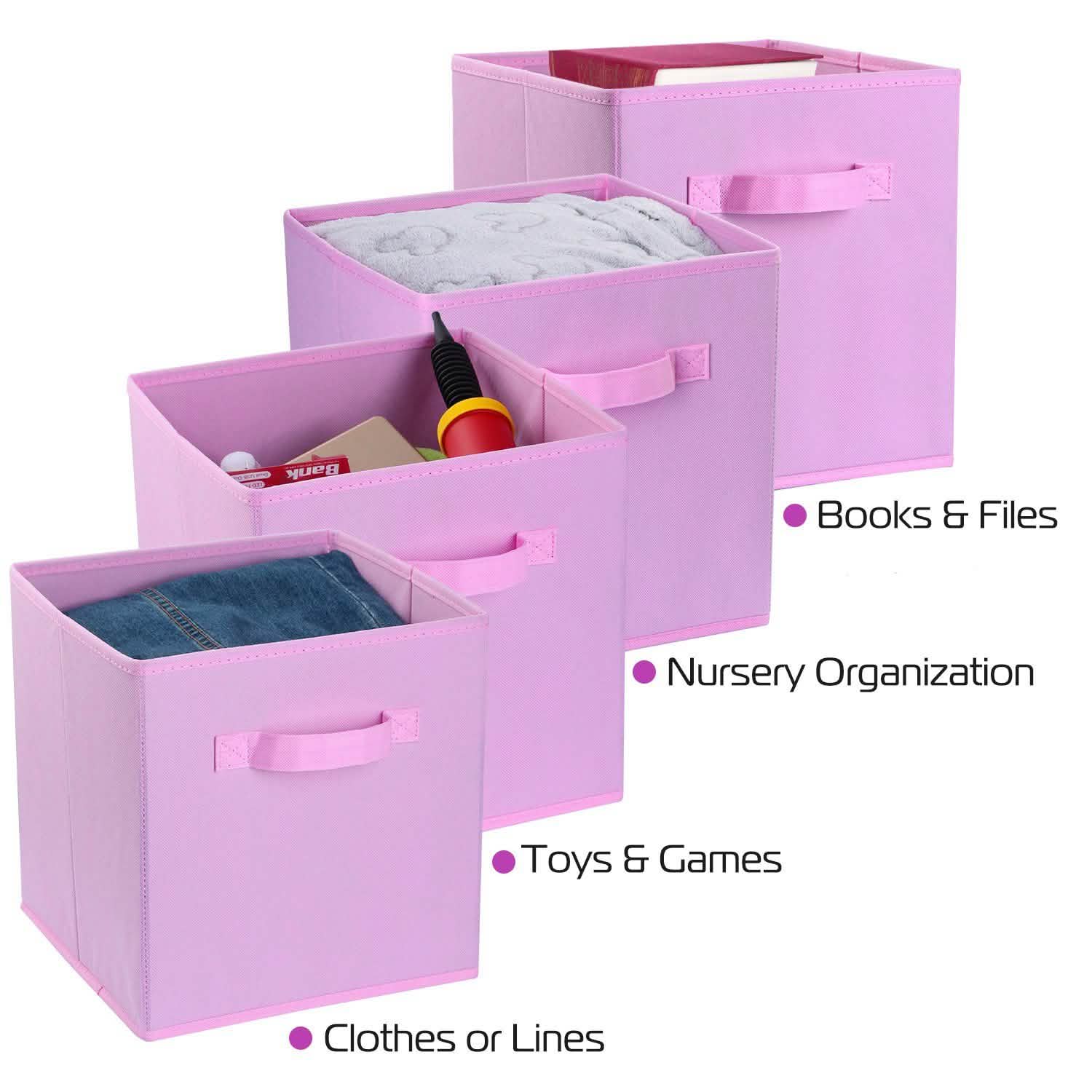 4-Pack: iMounTEK Foldable Storage Cube Bins Storage & Organization - Tophatter Daily Deals
