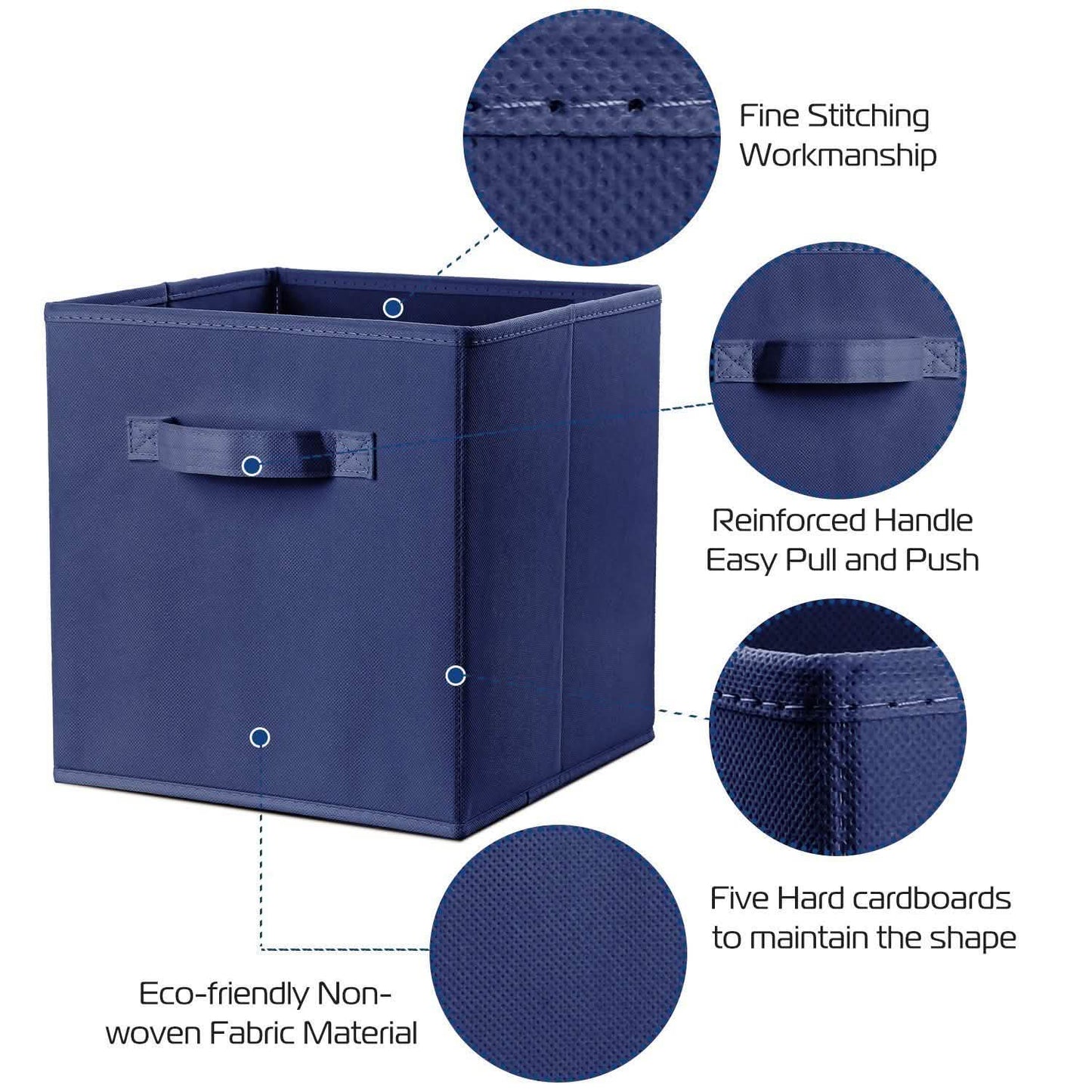 4-Pack: iMounTEK Foldable Storage Cube Bins Storage & Organization - Tophatter Daily Deals