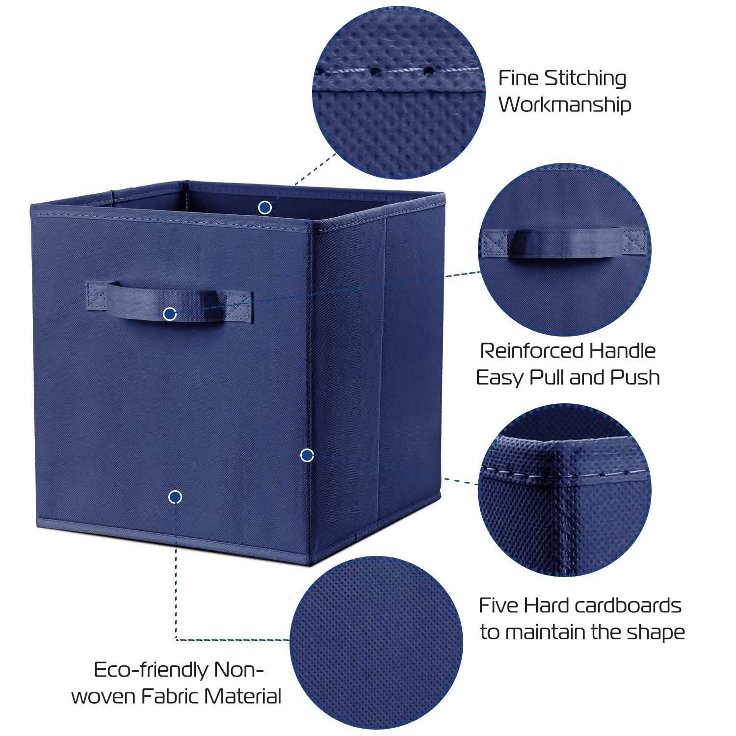 4-Pack: iMounTEK Foldable Storage Cube Bins Storage & Organization - Tophatter Daily Deals