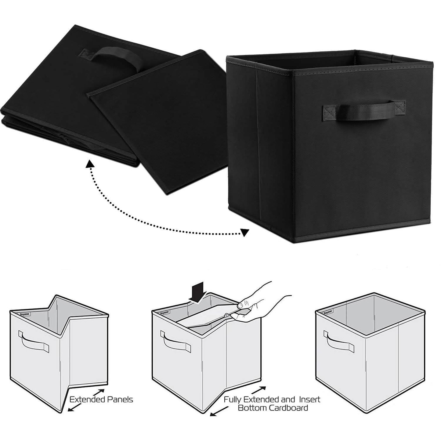 4-Pack: iMounTEK Foldable Storage Cube Bins Storage & Organization - Tophatter Daily Deals