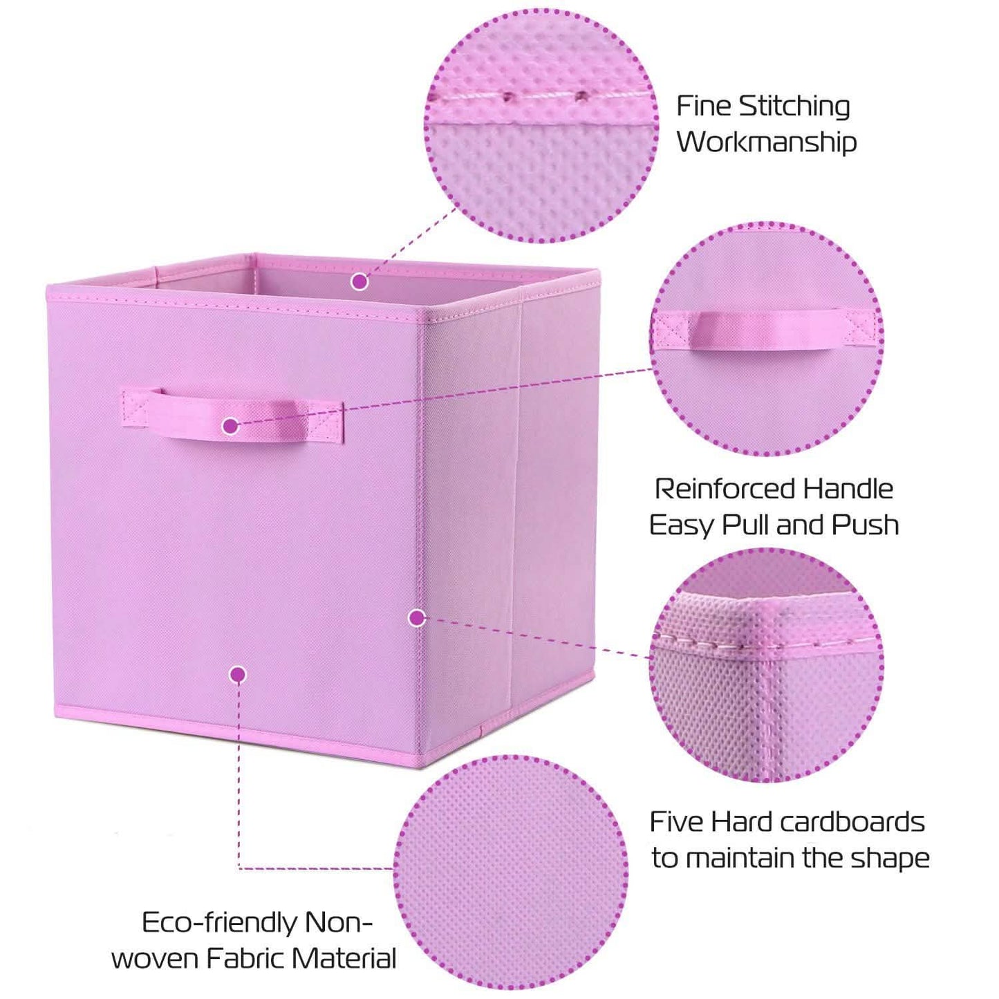 4-Pack: iMounTEK Foldable Storage Cube Bins Storage & Organization - Tophatter Daily Deals