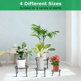 4-Pack: Iron Plotted Plant Stands Garden & Patio - Tophatter Daily Deals