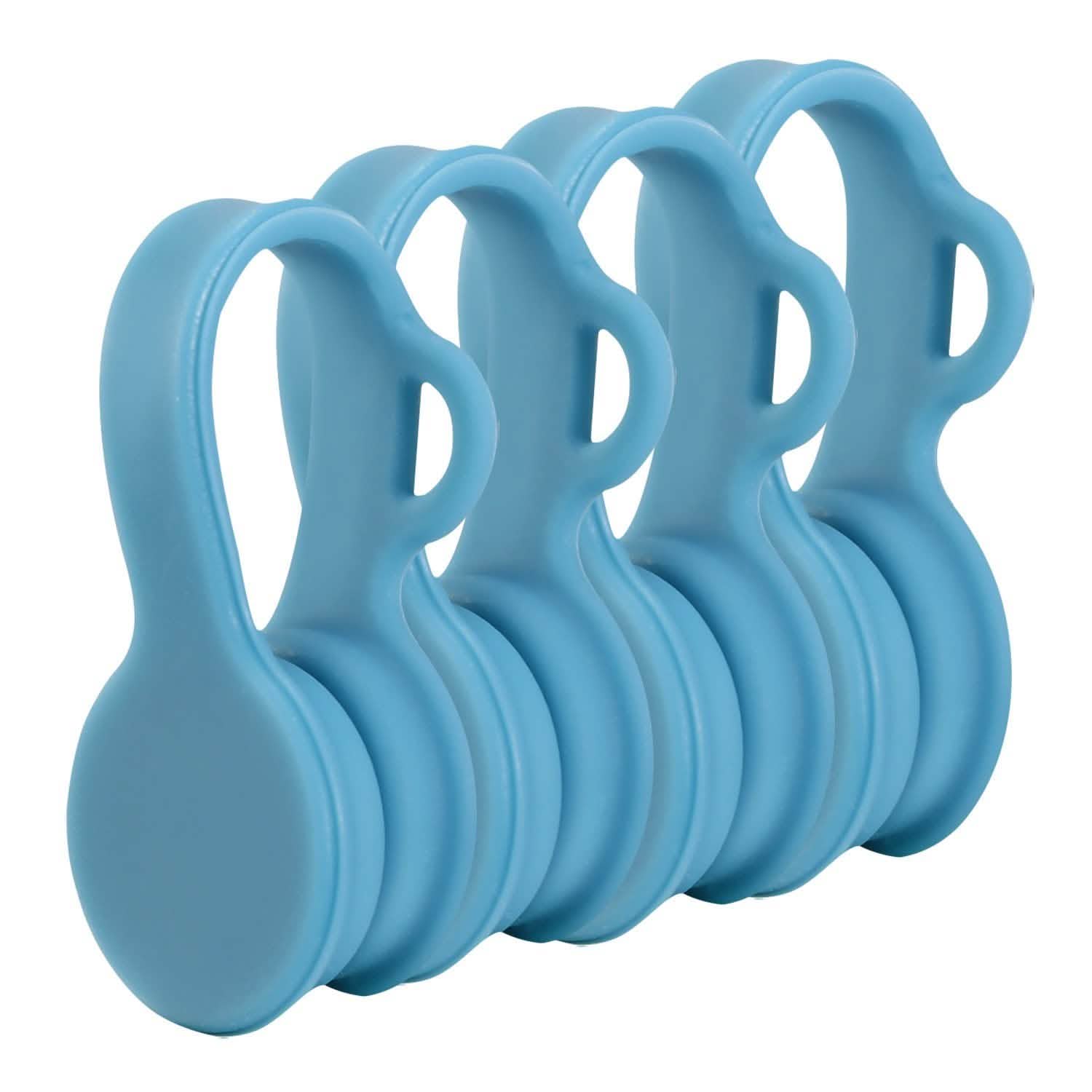 4-Pack: Magnetic Cable Clips Magnet Blue Mobile Accessories - Tophatter Daily Deals