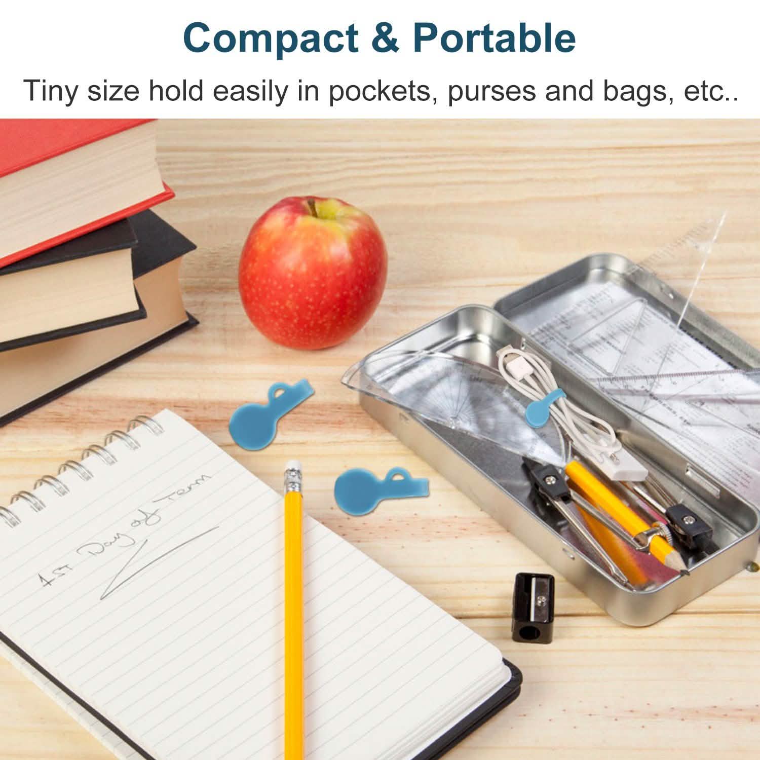 4-Pack: Magnetic Cable Clips Magnet Mobile Accessories - Tophatter Daily Deals