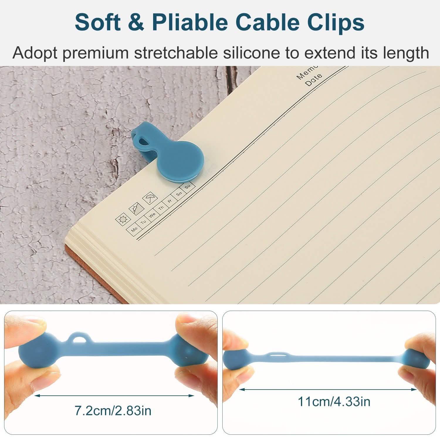 4-Pack: Magnetic Cable Clips Magnet Mobile Accessories - Tophatter Daily Deals