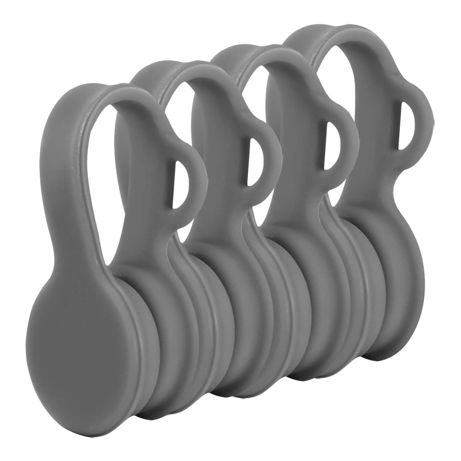 4-Pack: Magnetic Cable Clips Magnet Gray Mobile Accessories - Tophatter Daily Deals
