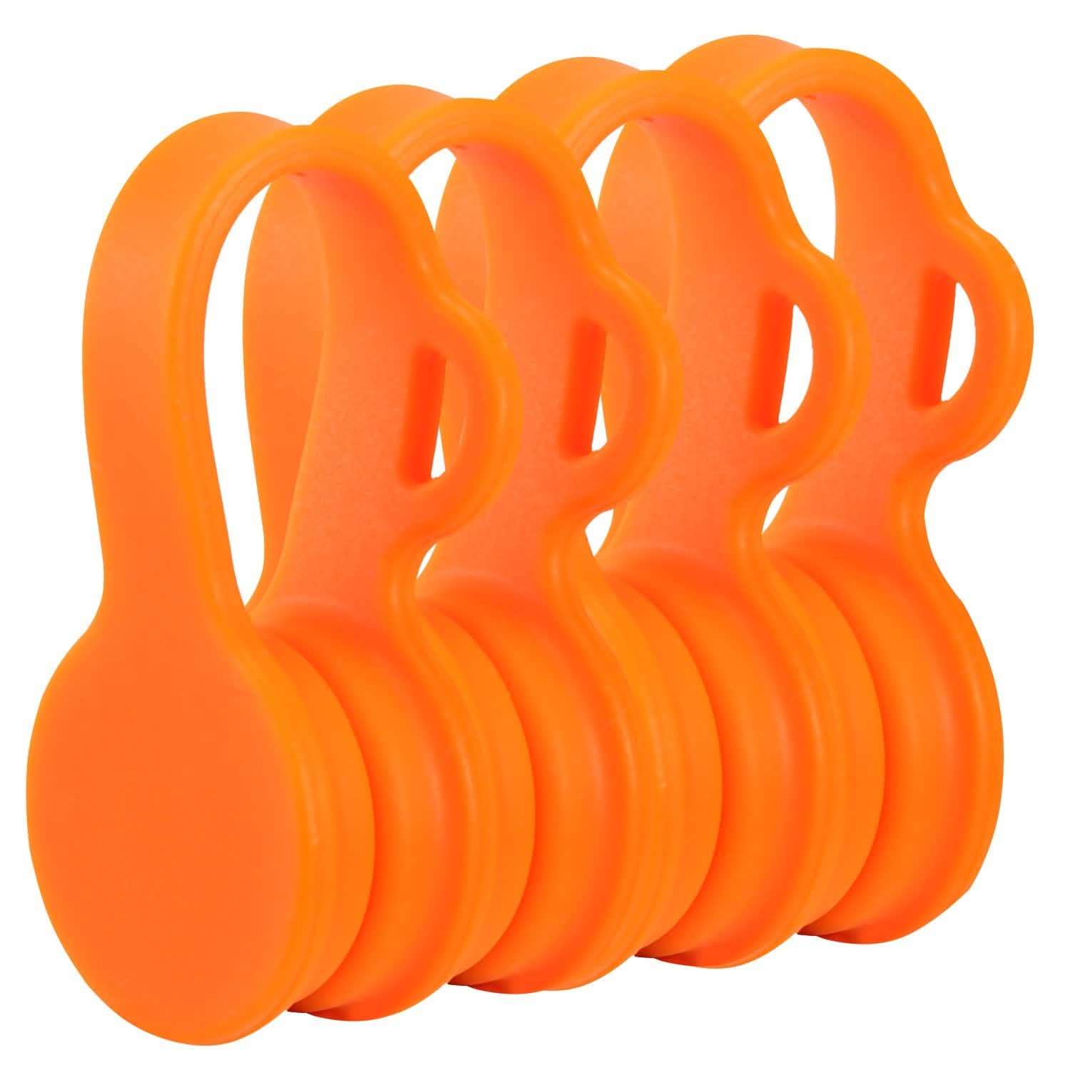 4-Pack: Magnetic Cable Clips Magnet Orange Mobile Accessories - Tophatter Daily Deals