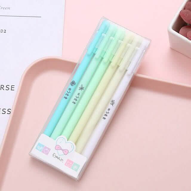 4-Pack: Morandi Color Gel Pen Kawaii Office School Student Stationery Supplies School, Office & Art Supplies - Tophatter Daily Deals