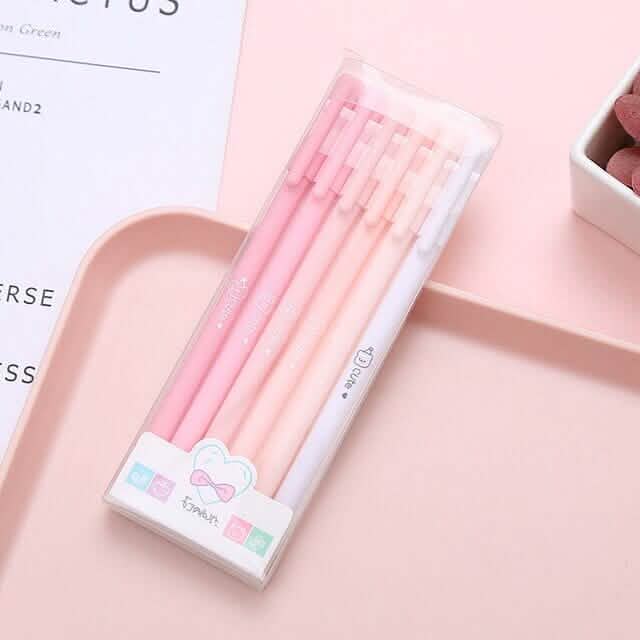 4-Pack: Morandi Color Gel Pen Kawaii Office School Student Stationery Supplies School, Office & Art Supplies - Tophatter Daily Deals