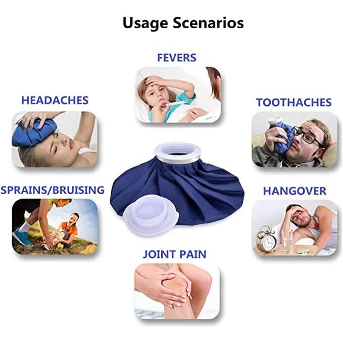 4-Pack: Reusable Ice Pack Hot Water Bag Health & Wellness - Tophatter Daily Deals