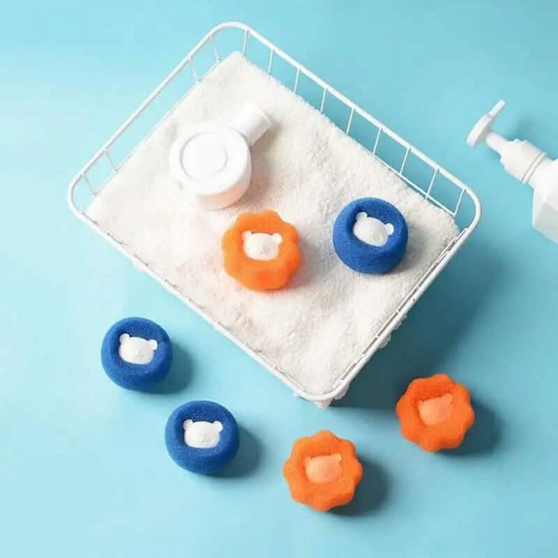 4-Pack: Reusable Laundry Lint Remover Balls Household Appliances - Tophatter Daily Deals