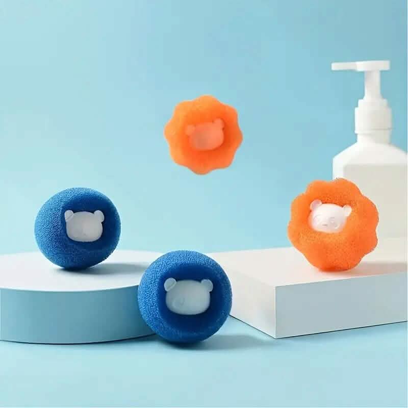4-Pack: Reusable Laundry Lint Remover Balls Household Appliances - Tophatter Daily Deals