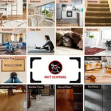 4-Pack: Reusable Non-Slip Carpet Rug Stickers Home Improvement - Tophatter Daily Deals