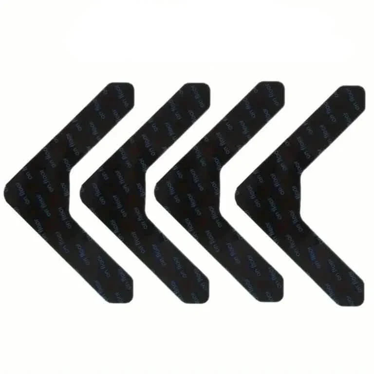 4-Pack: Reusable Non-Slip Carpet Rug Stickers Home Improvement - Tophatter Daily Deals