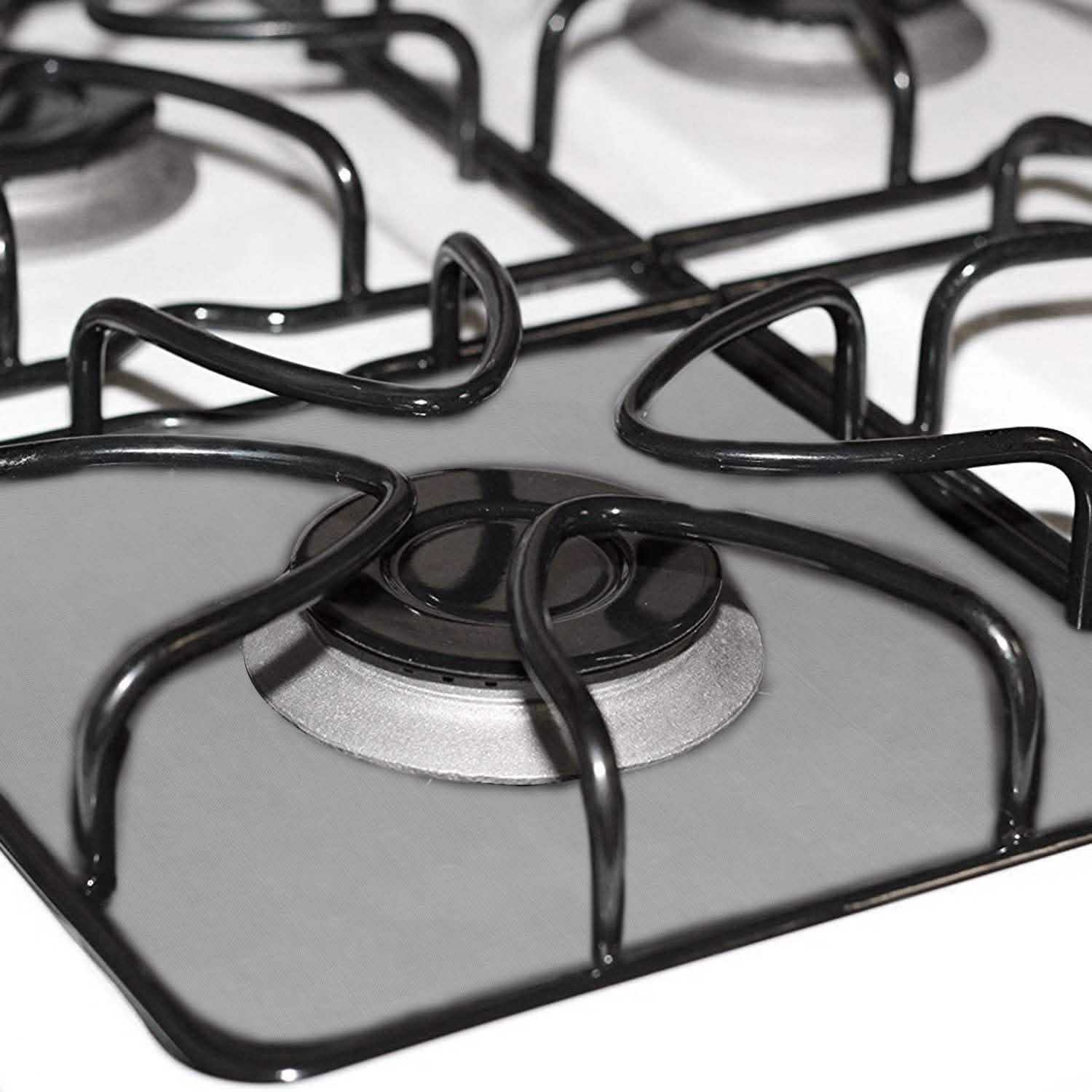 4-Pack: Reusable Nonstick Overtop Burner Protector Liner Kitchen Tools & Gadgets - Tophatter Daily Deals
