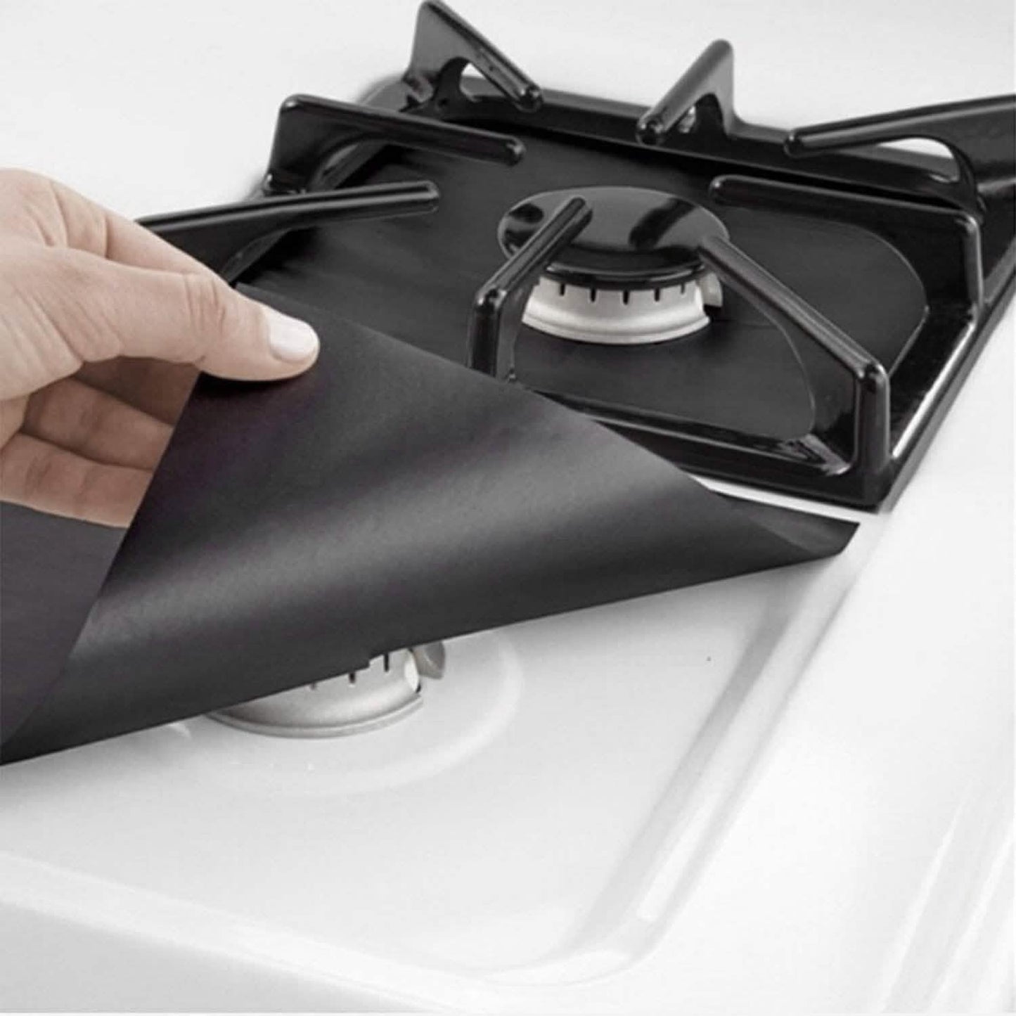 4-Pack: Reusable Nonstick Overtop Burner Protector Liner Kitchen Tools & Gadgets - Tophatter Daily Deals