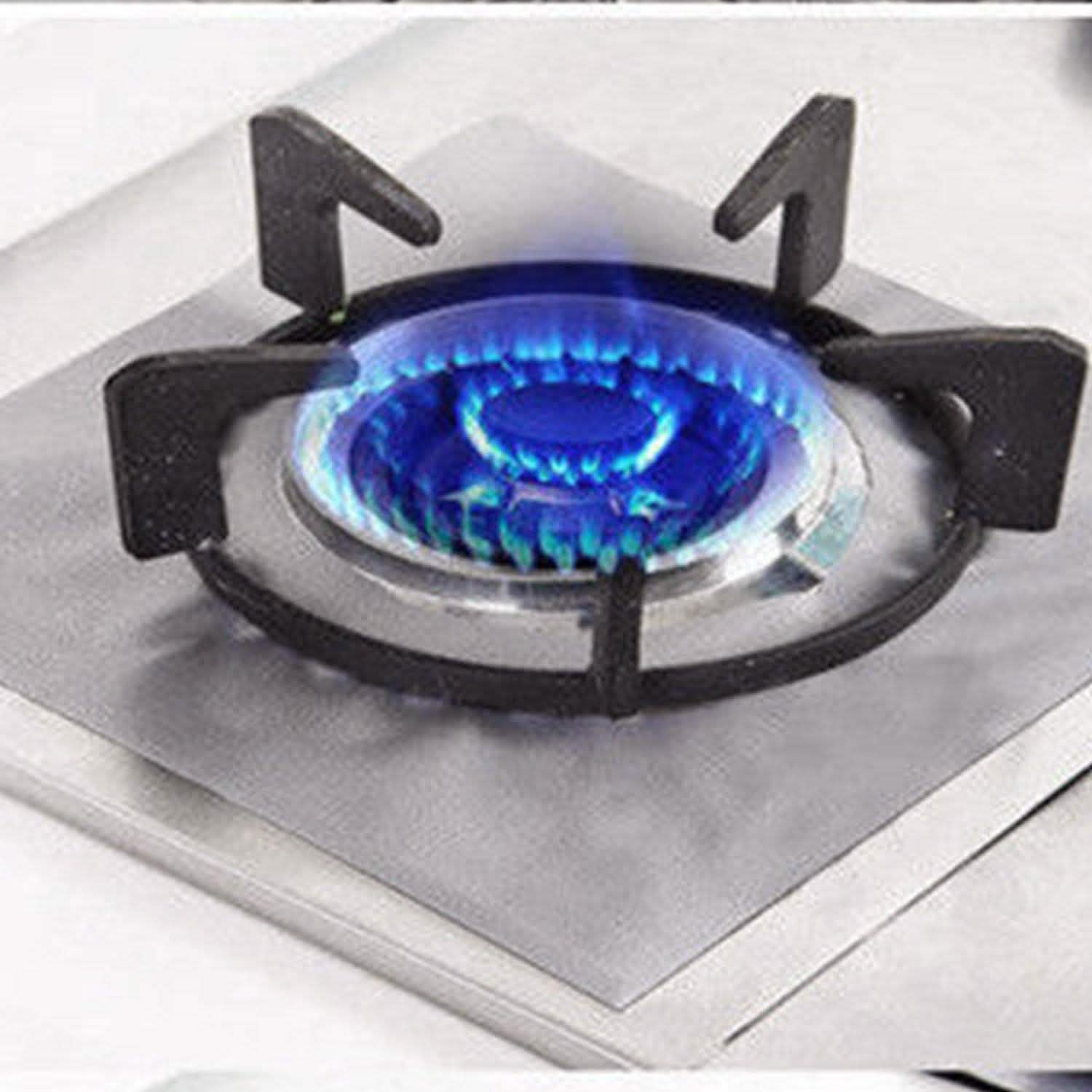 4-Pack: Reusable Nonstick Overtop Burner Protector Liner Kitchen Tools & Gadgets - Tophatter Daily Deals