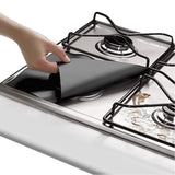 4-Pack: Reusable Nonstick Overtop Burner Protector Liner Kitchen Tools & Gadgets - Tophatter Daily Deals