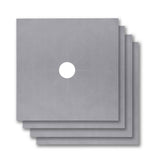 4-Pack: Reusable Nonstick Overtop Burner Protector Liner Silver Kitchen Tools & Gadgets - Tophatter Daily Deals