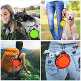 4-Pack: Silicone Collapsible Dog or Cat Food Water Bowl Pet Supplies - Tophatter Daily Deals