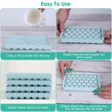 4-Pack: Small Ice Cube Maker Mold with Lid Bin Kitchen Tools & Gadgets - Tophatter Daily Deals