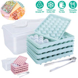 4-Pack: Small Ice Cube Maker Mold with Lid Bin Kitchen Tools & Gadgets - Tophatter Daily Deals