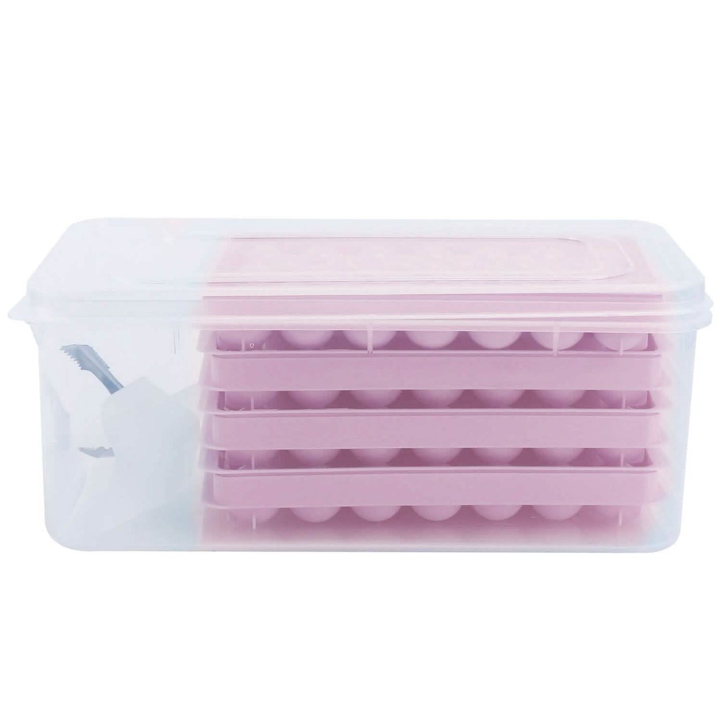 4-Pack: Small Ice Cube Maker Mold with Lid Bin Kitchen Tools & Gadgets - Tophatter Daily Deals