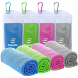 4-Pack: Soft Breathable Cooling Towel Fitness & Exercise - Tophatter Daily Deals