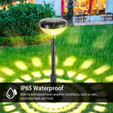 4-Pack: Solar Pathway Color Changing Garden Light Outdoor Lighting - Tophatter Daily Deals