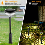 4-Pack: Solar Pathway Color Changing Garden Light Outdoor Lighting - Tophatter Daily Deals