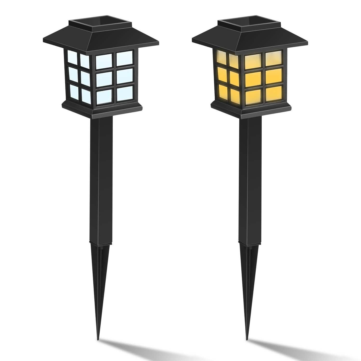 4-Pack: Solar Pathway Lights Outdoor Lighting - Tophatter Daily Deals