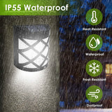 4-Pack: Solar Power LED Fence Light Outdoor Lighting - Tophatter Daily Deals