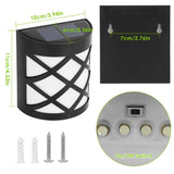 4-Pack: Solar Power LED Fence Light Outdoor Lighting - Tophatter Daily Deals
