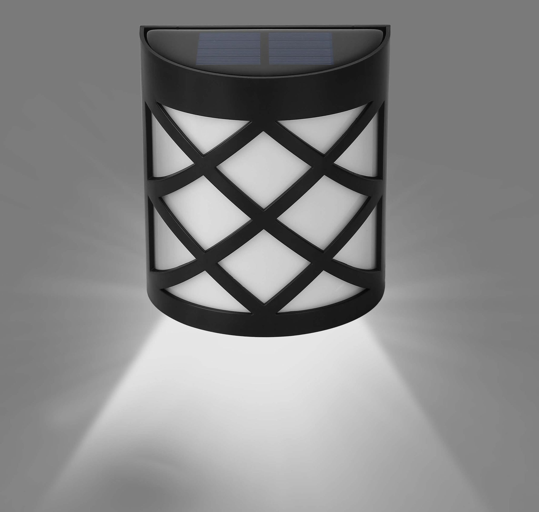 4-Pack: Solar Power LED Fence Light White Outdoor Lighting - Tophatter Daily Deals