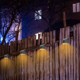 4-Pack: Solar Powered Deck Lights Outdoor Lighting - Tophatter Daily Deals