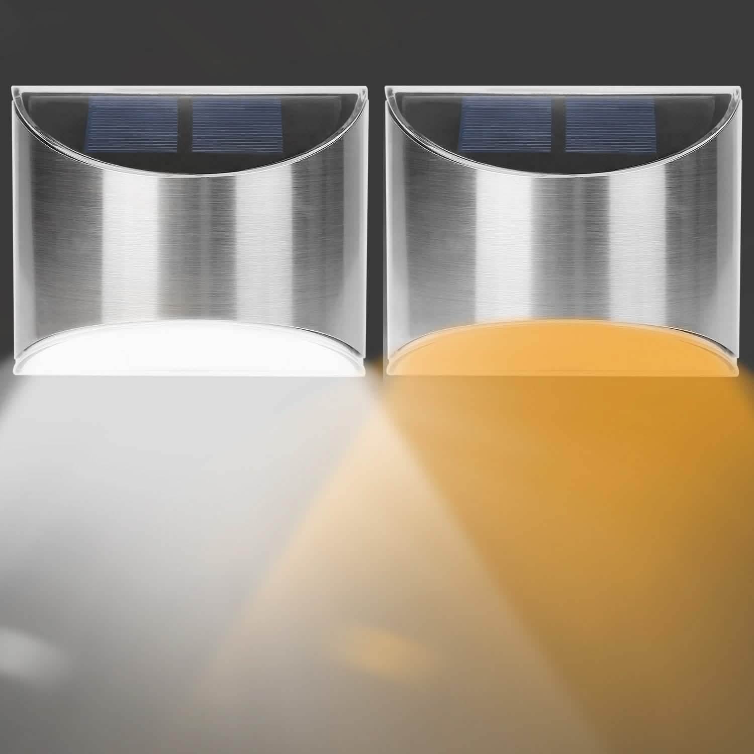 4-Pack: Solar Powered Deck Lights Outdoor Lighting - Tophatter Daily Deals