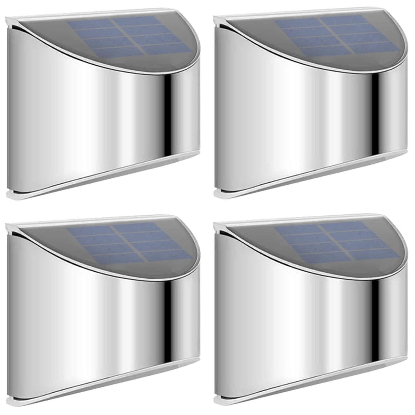 4-Pack: Solar Powered Deck Lights Outdoor Lighting - Tophatter Daily Deals