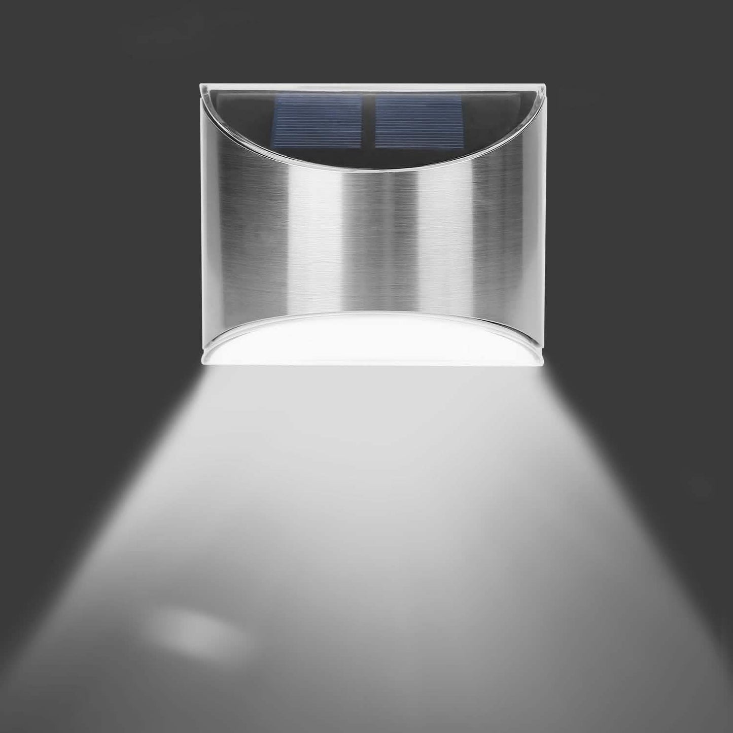 4-Pack: Solar Powered Deck Lights White Outdoor Lighting - Tophatter Daily Deals