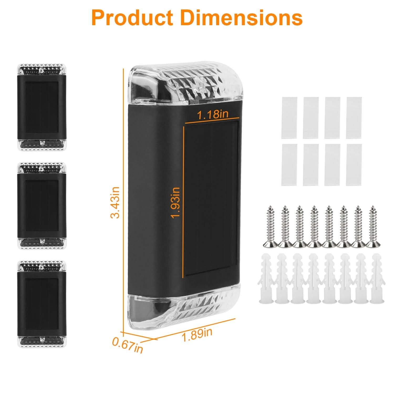 4-Pack: Solar Powered Wall Sconce Light IP55 Rechargeable Optical Sensor Lamp Outdoor Lighting - Tophatter Daily Deals