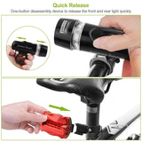 4-Pack: Universal Front Rear Bike Light Set Outdoor Recreation - Tophatter Daily Deals