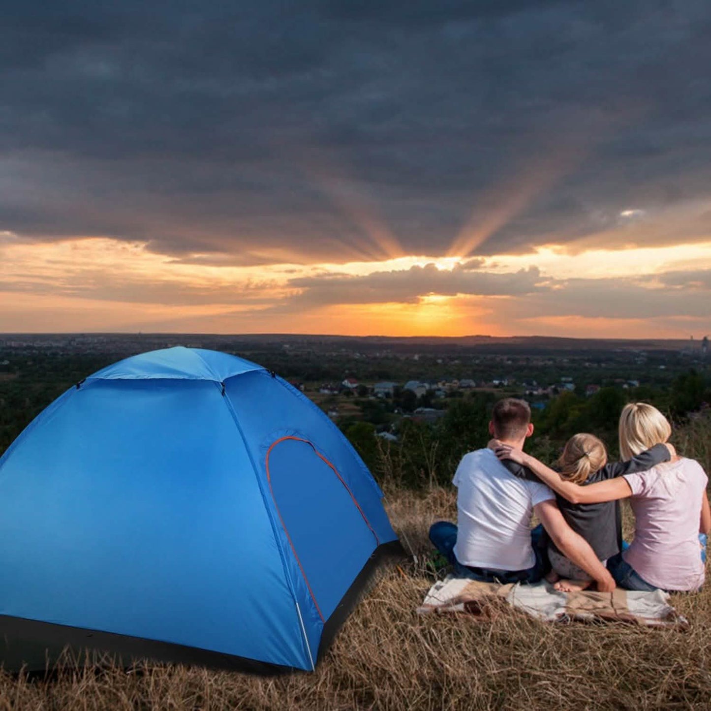4 Persons Camping Waterproof Tent Outdoor Recreation - Tophatter Daily Deals