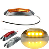 4-Piece: 12V-24V 4 LED Side Marker Indicator Lights Automotive - Tophatter Daily Deals