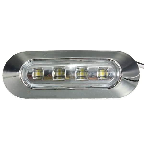 4-Piece: 12V-24V 4 LED Side Marker Indicator Lights White Automotive - Tophatter Daily Deals