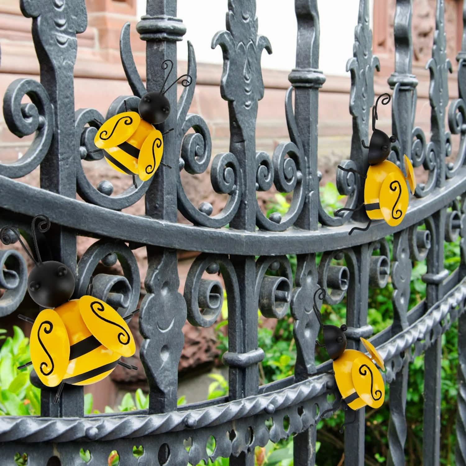 4-Piece: 3D Bumble Bee Ornament Set Garden & Patio - Tophatter Daily Deals