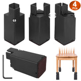 4-Piece: Adjustable Bed Riser with Screw Clamp Home Improvement - Tophatter Daily Deals