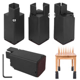 4-Piece: Adjustable Bed Riser with Screw Clamp Home Improvement - Tophatter Daily Deals