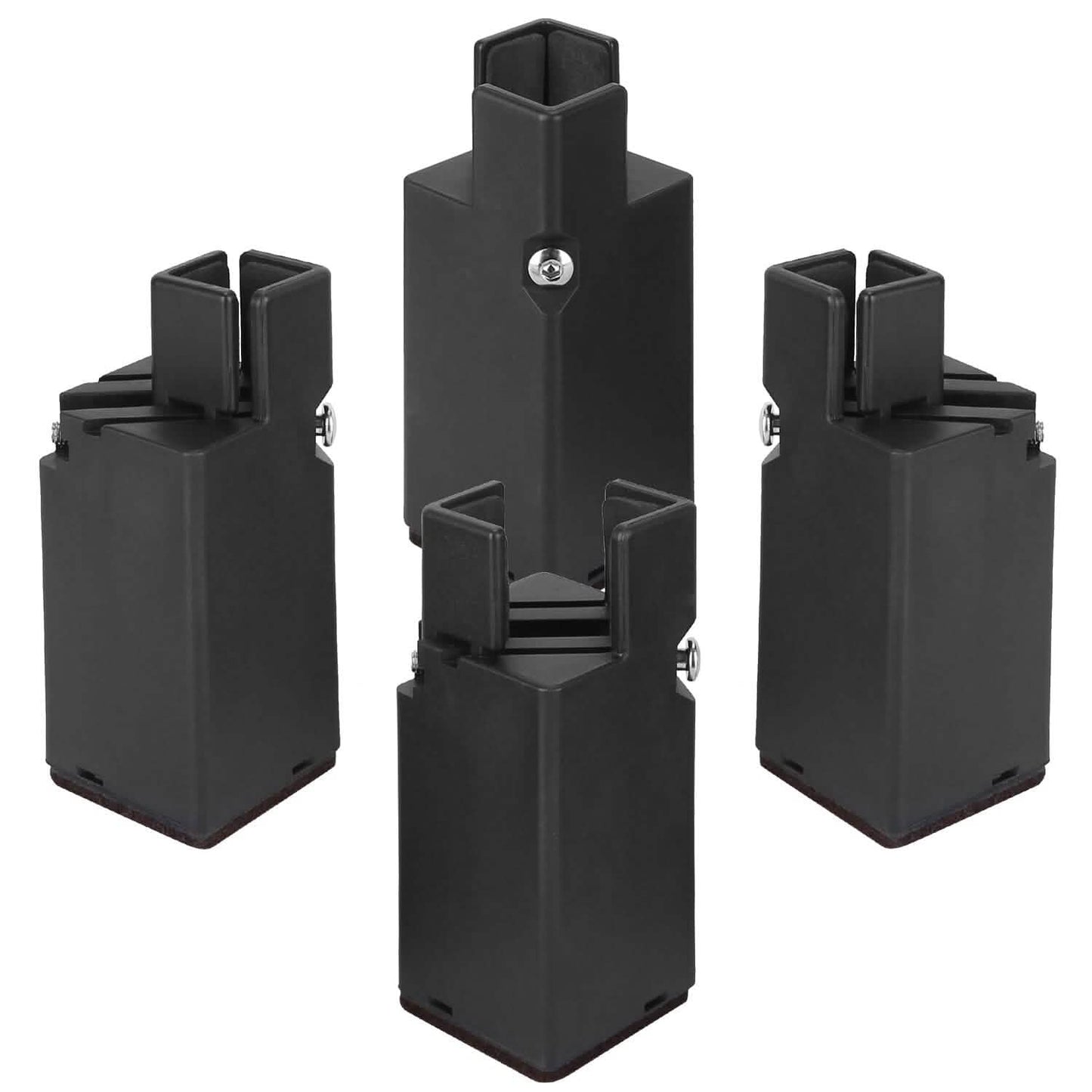 4-Piece: Adjustable Bed Riser with Screw Clamp Home Improvement - Tophatter Daily Deals