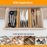 4-Piece: Adjustable Drawer Divider Storage & Organization - Tophatter Daily Deals