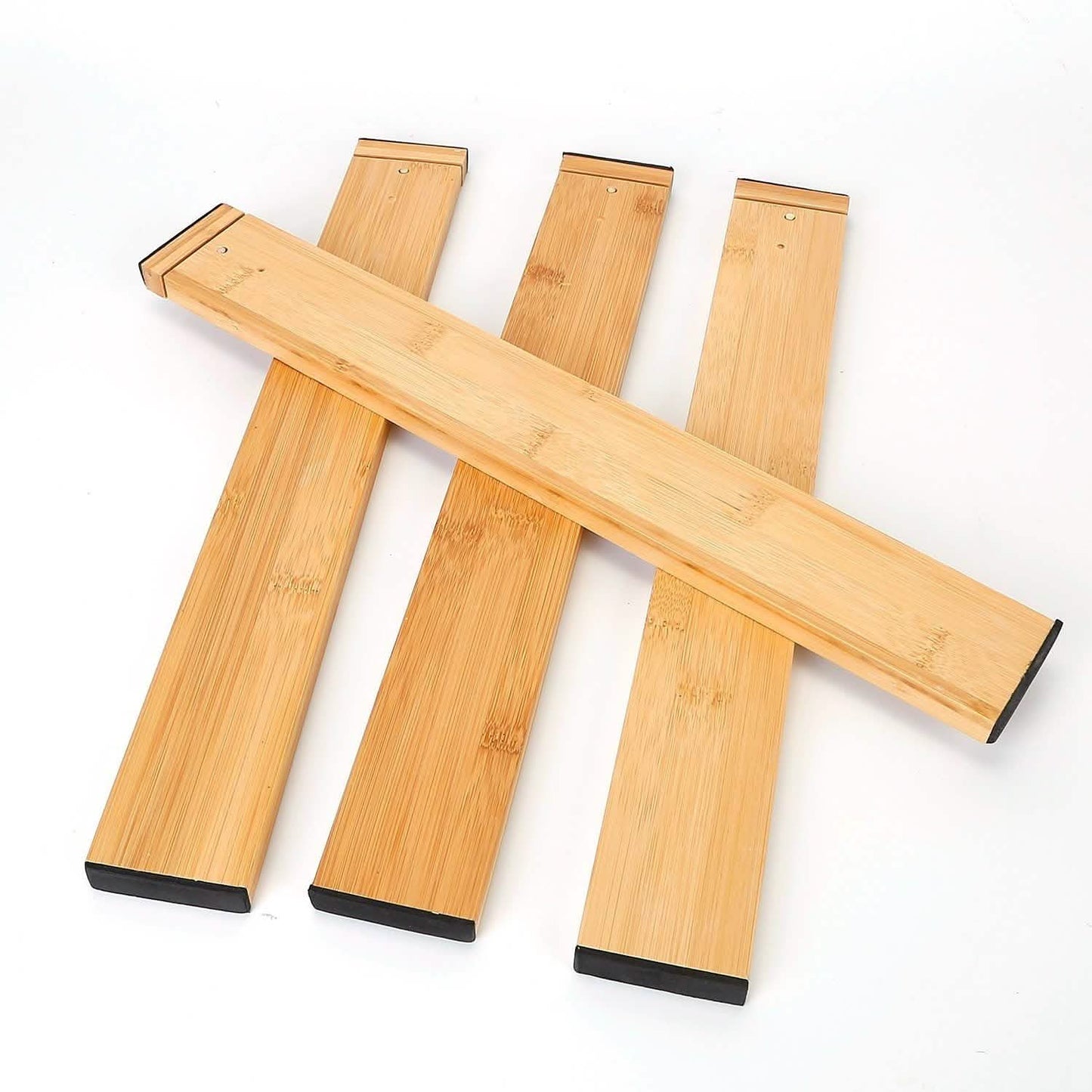 4-Piece: Adjustable Drawer Divider Storage & Organization - Tophatter Daily Deals
