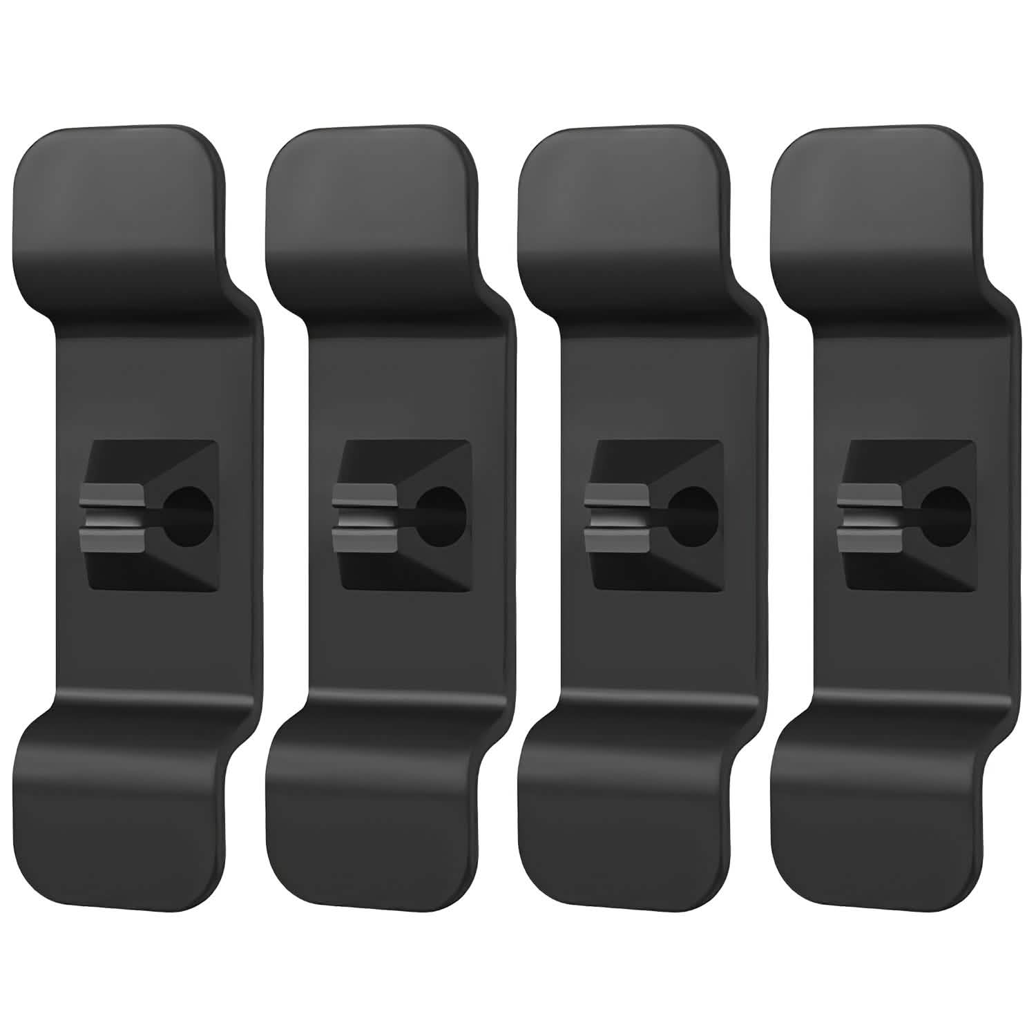 4-Piece: Cord Organizers Self-Adhesive Appliances Cord Holder Black Everything Else - Tophatter Daily Deals